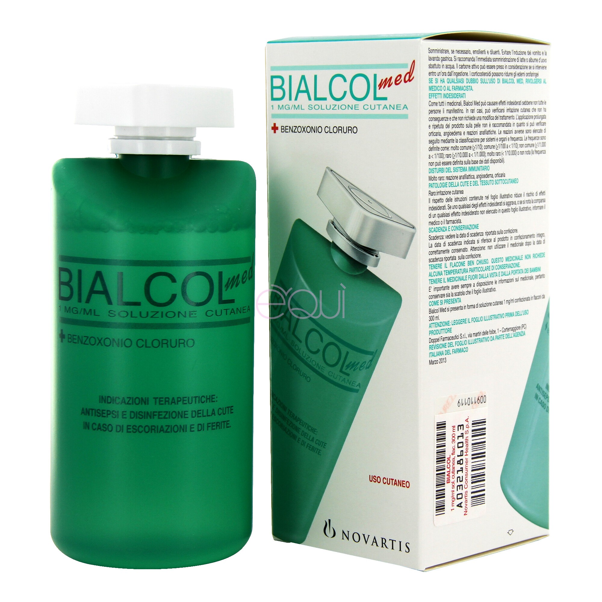 Bialcol Med Soluzione Cutanea Disinfettante Cute e Ferite 300 ml 0,1%