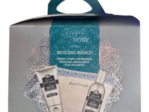 Cofanetto: Muschio Bianco - Profumo Aromatico Eau de Toilette 100 ml. + Crema corpo 100 ml. + Pochette - Tesori d'Oriente